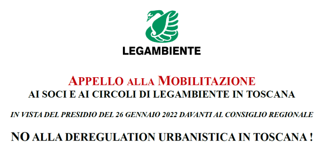 invito al presidio del 26 gennaio contro la semplificazione delle procedure partecipative