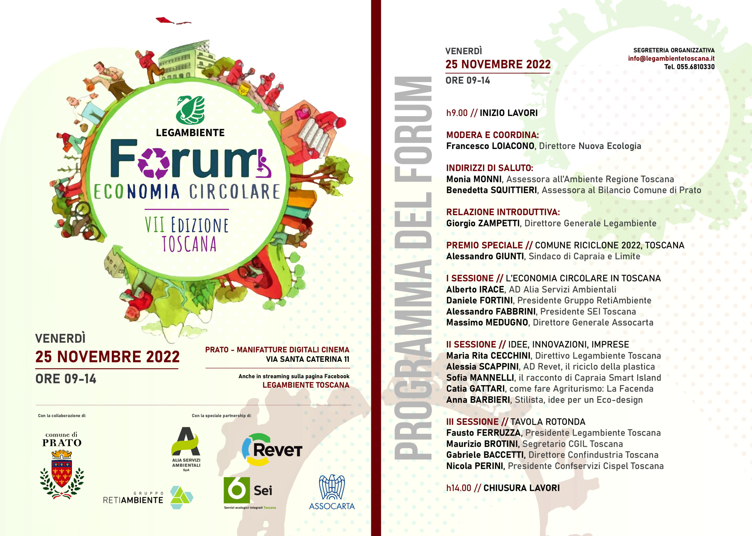Programma del Forum Economia Circolare toscano 2022