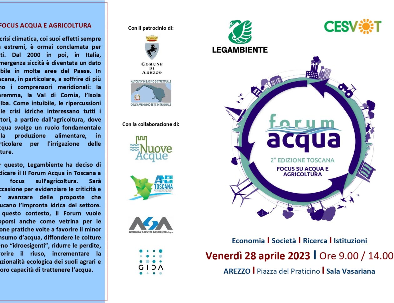 Frontespizio Forum Acqua